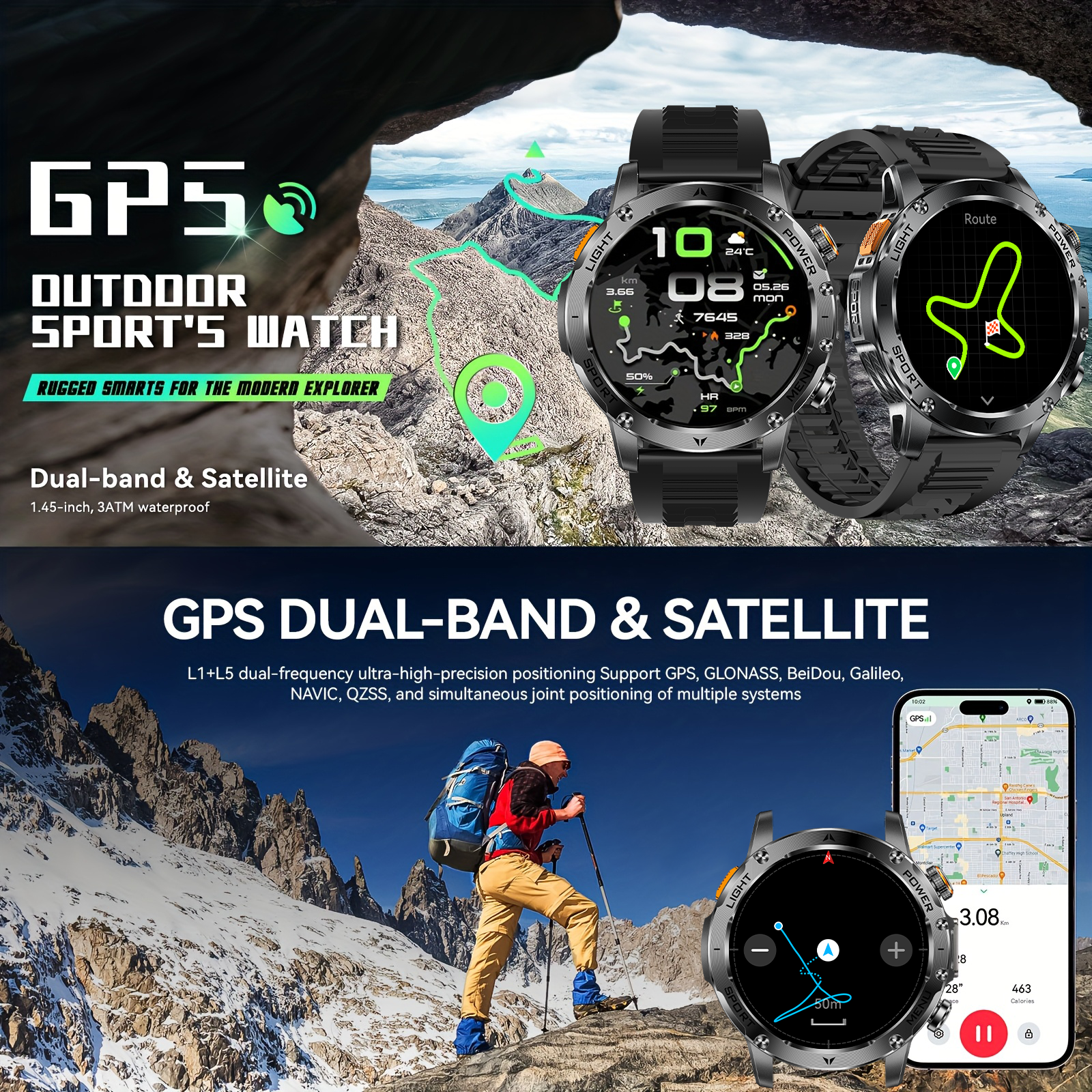 2025 New GPS Outdoor Sports Sm - Compass Lensatic recensione e prezzo