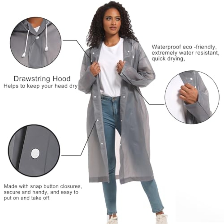 Rain Ponchos for Adults Rainco - Emergency Poncho Rain recensione e prezzo