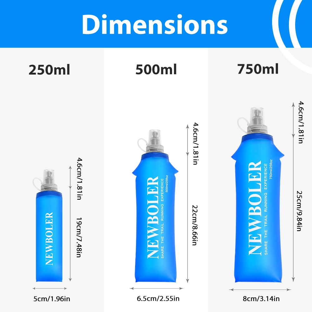 250/500/750ML Water Bottle TPU - Water Bag Collapsible recensione e prezzo