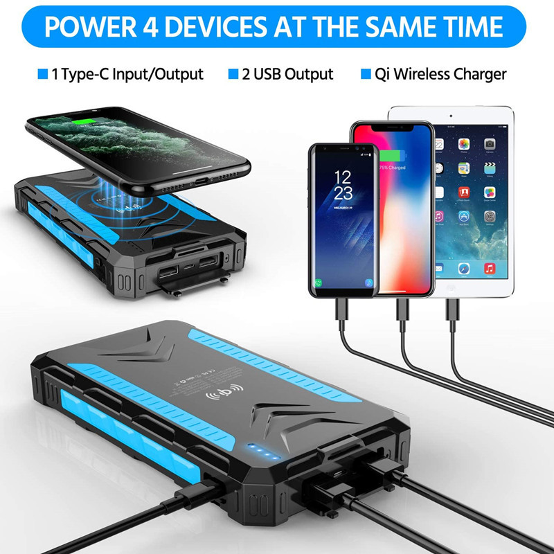 36000mAh Solar Power Bank Fast - Solar Emergency Charger recensione e prezzo