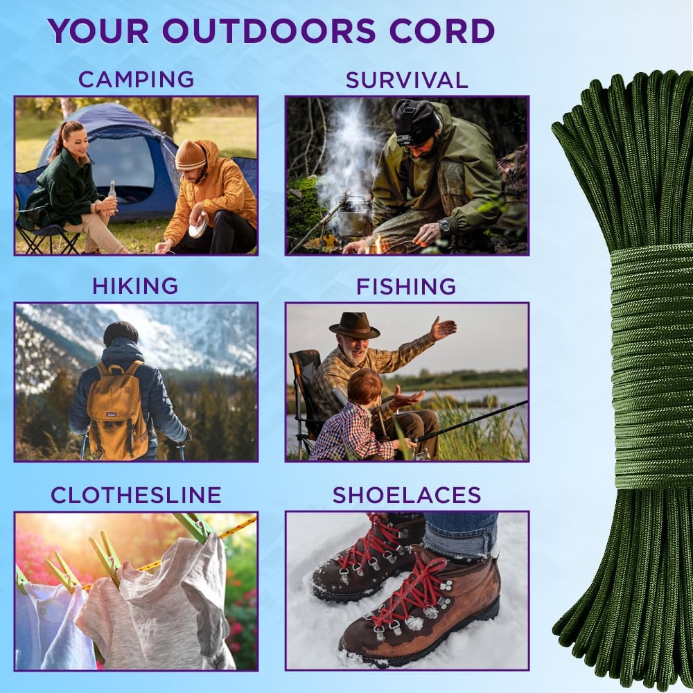 Reflective Paracord Rope 1000f - Para Cord 1000Ft recensione e prezzo