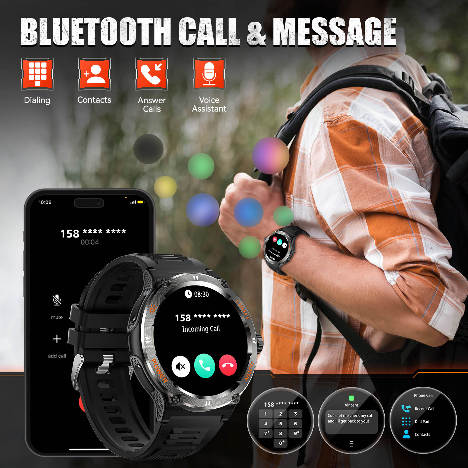 EIGIIS Smart Watch 3ATM Waterp - Compass Lensatic recensione e prezzo