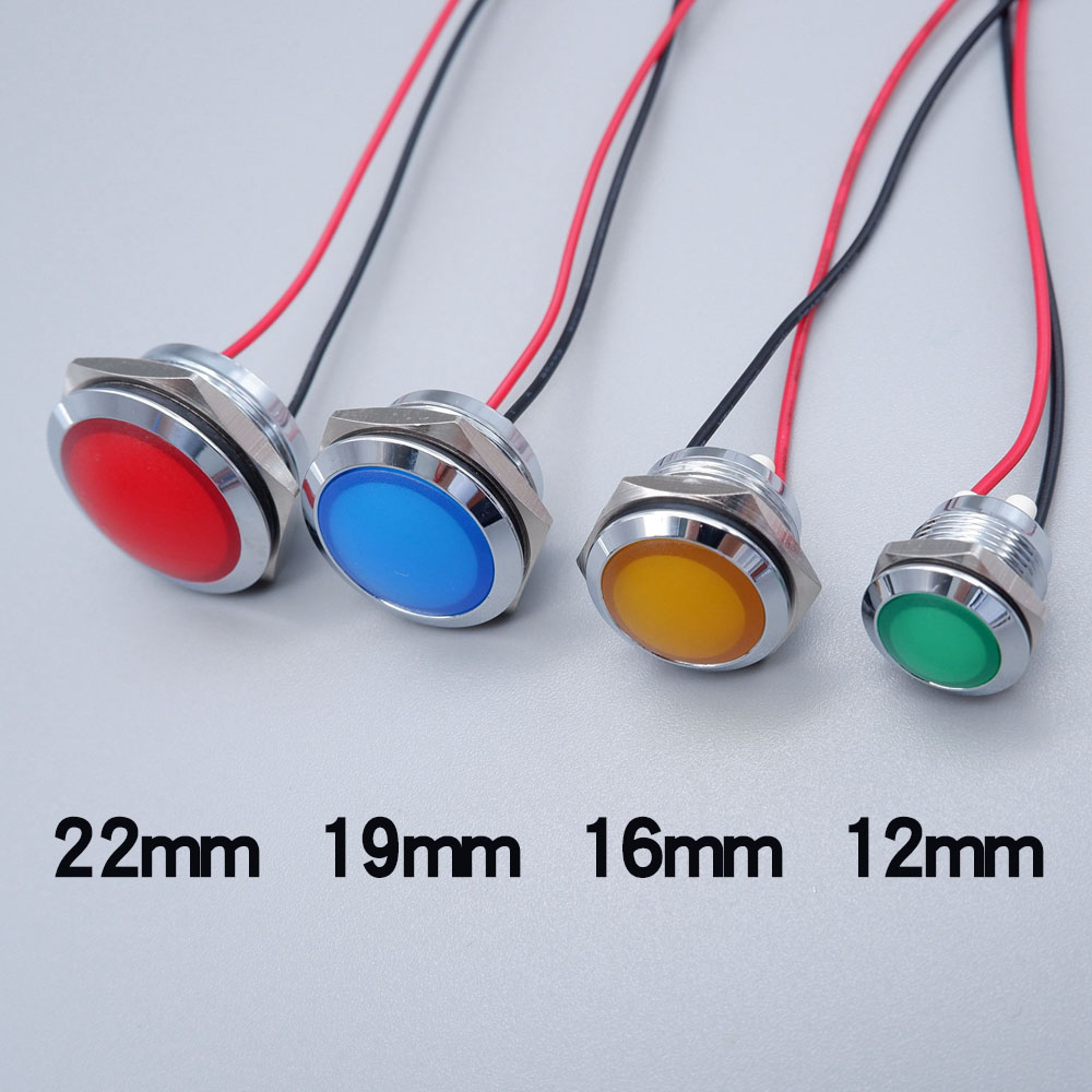 Metal LED Indicator Light 12mm - Signal Panel Orange recensione e prezzo