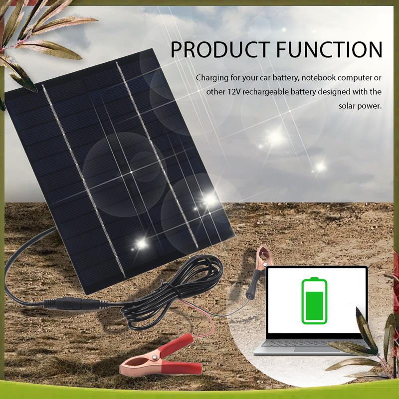 AB98-5.5W 12V Solar Panel Batt - Solar Emergency Charger recensione e prezzo