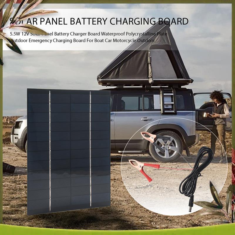 AB98-5.5W 12V Solar Panel Batt - Solar Emergency Charger recensione e prezzo
