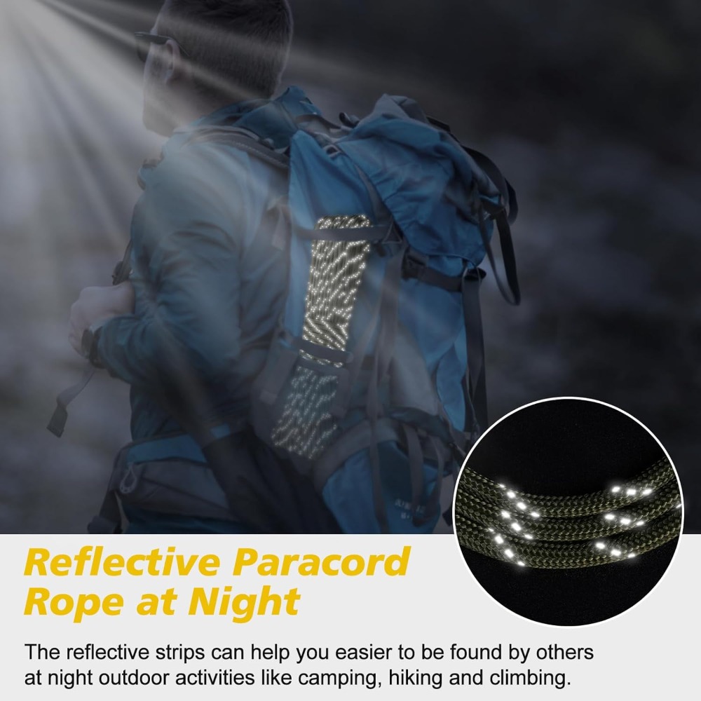 Reflective Paracord 1000lb, 50 - Para Cord 1000Ft recensione e prezzo