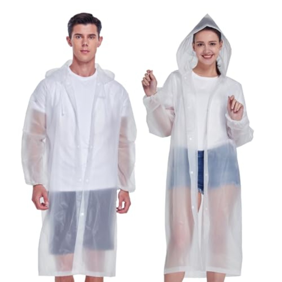 2 Pack Waterproof Rain Ponchos - Emergency Poncho Rain recensione e prezzo