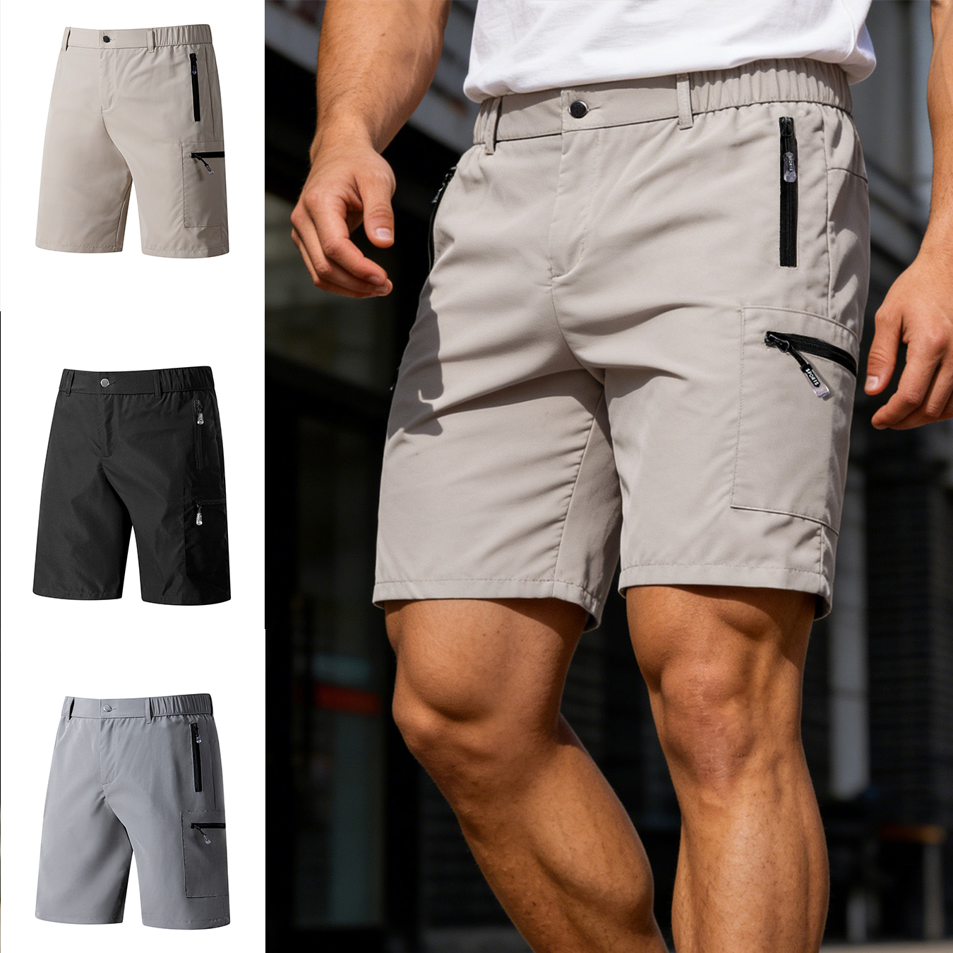 Men's Short Cargo Shorts Multi - Fishing Kit Compact recensione e prezzo
