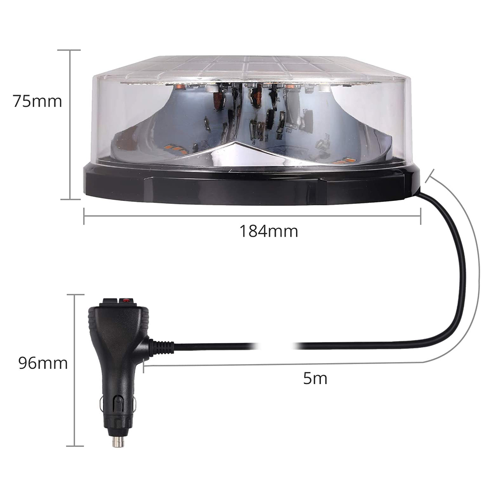 Yellow 24 LED Car Roof Ceiling - Sos Light Strobe recensione e prezzo