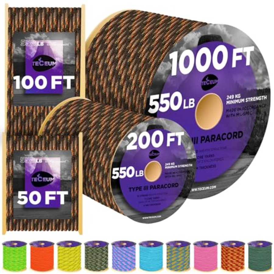Reflective Paracord Rope 1000  - Para Cord 1000Ft recensione e prezzo