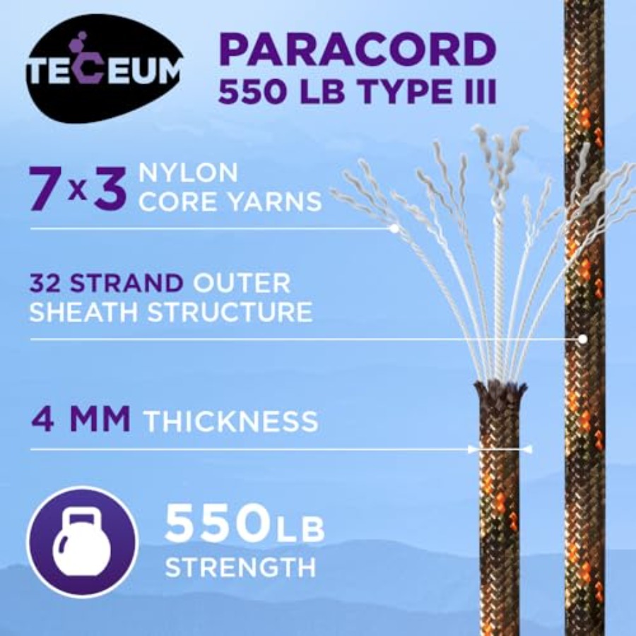 Reflective Paracord Rope 1000  - Para Cord 1000Ft recensione e prezzo