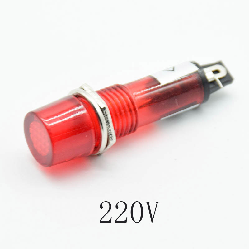 5Pcs 220V 12V 24V DC Mounting  - Signal Panel Orange recensione e prezzo