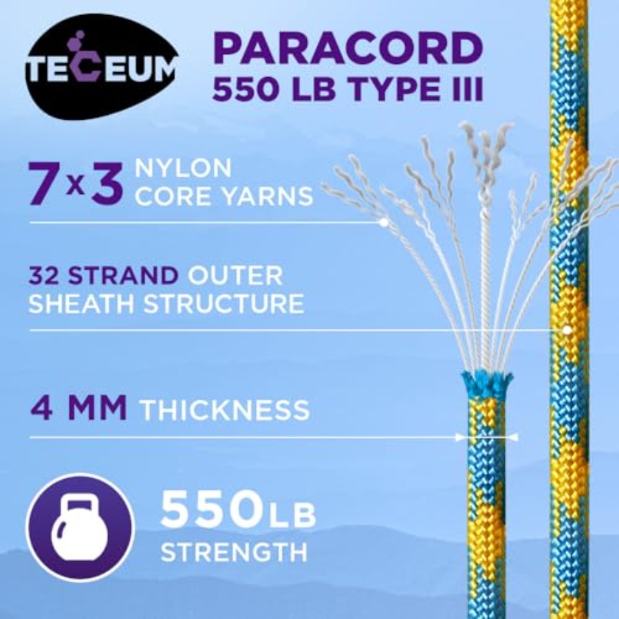 Reflective Paracord Rope 1000  - Para Cord 1000Ft recensione e prezzo