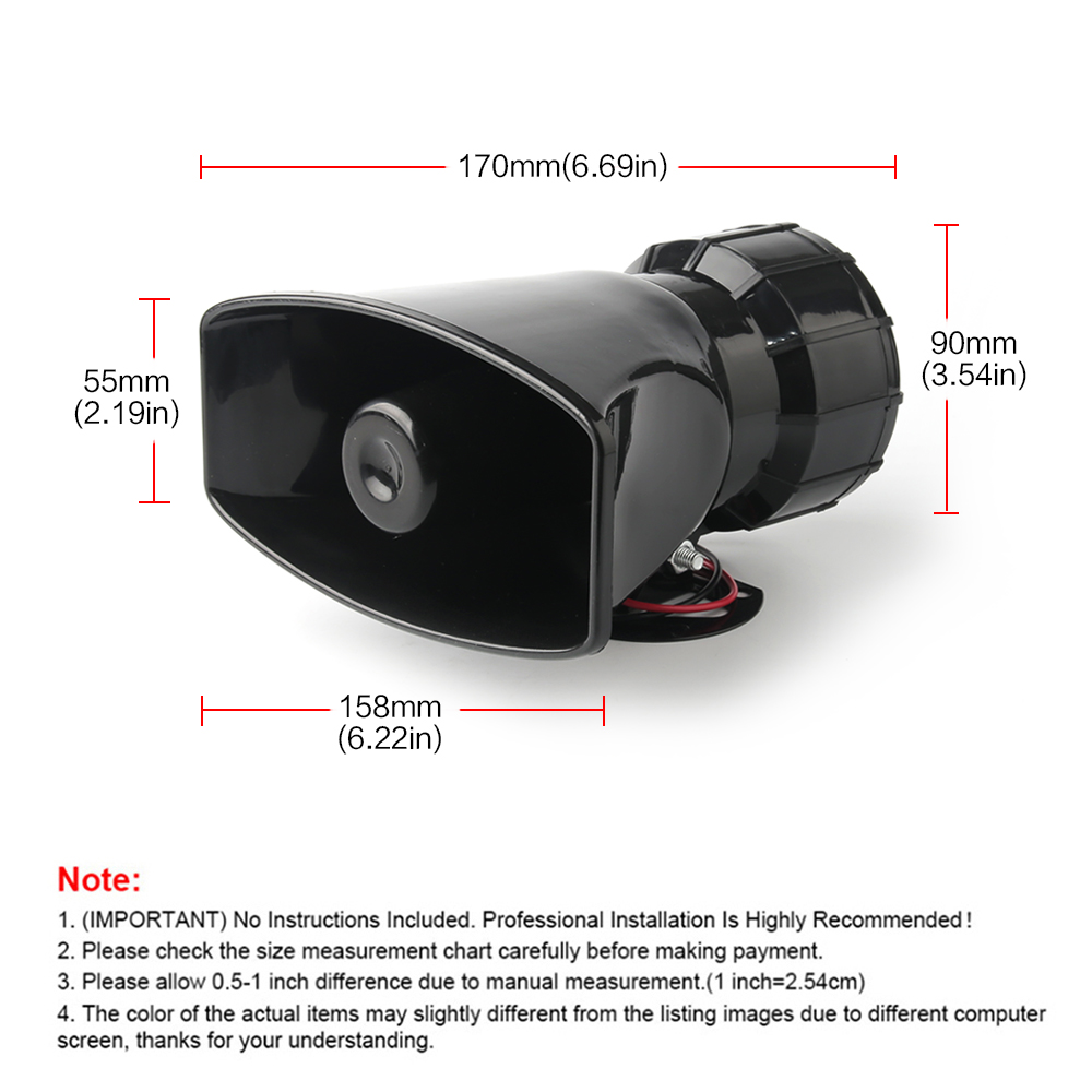 12V Speaker 130dB Wireless Ele - Emergency Whistle Loud recensione e prezzo