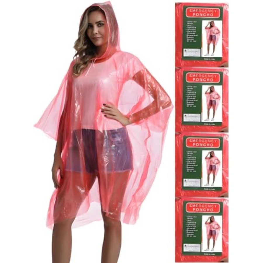 4/6/12 Pack Disposable Rain Po - Emergency Poncho Rain recensione e prezzo
