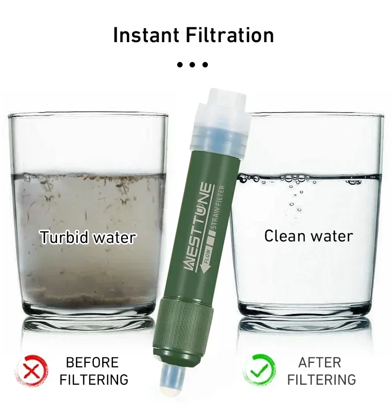 Westtune Outdoor Mini Camping  - Water Purification Straw recensione e prezzo