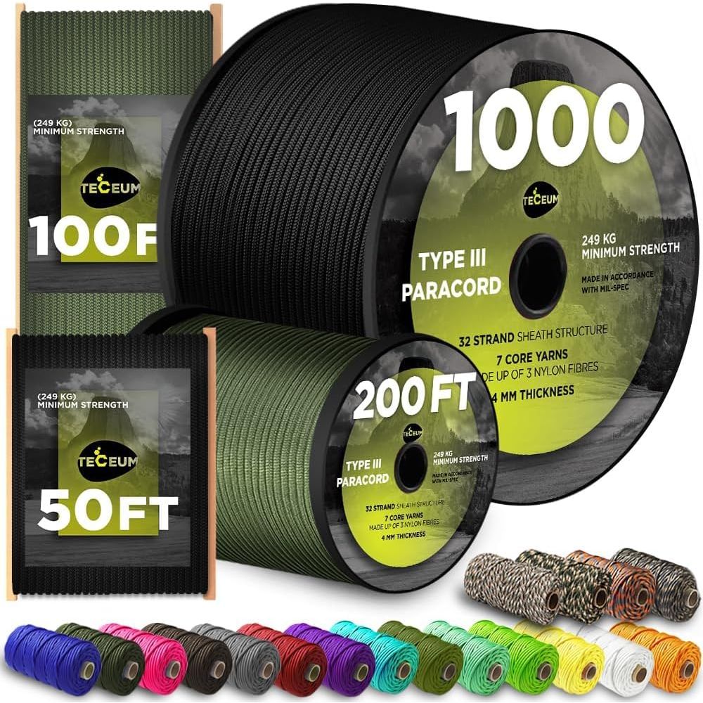 5/32 1000ft Paracord Rope - 20 - Para Cord 1000Ft recensione e prezzo