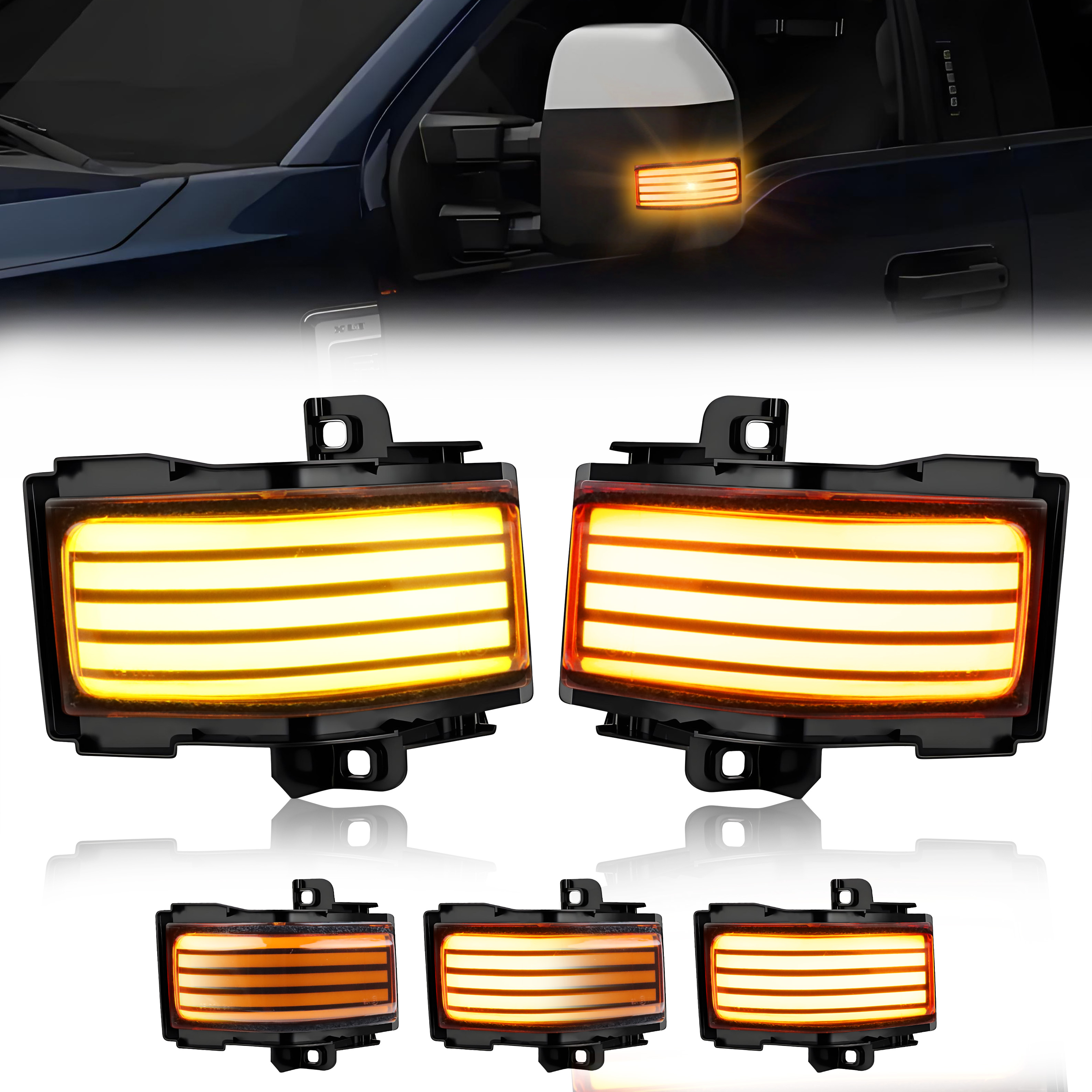 2Pcs Turn Signal Light Side Mi - Signal Panel Orange recensione e prezzo