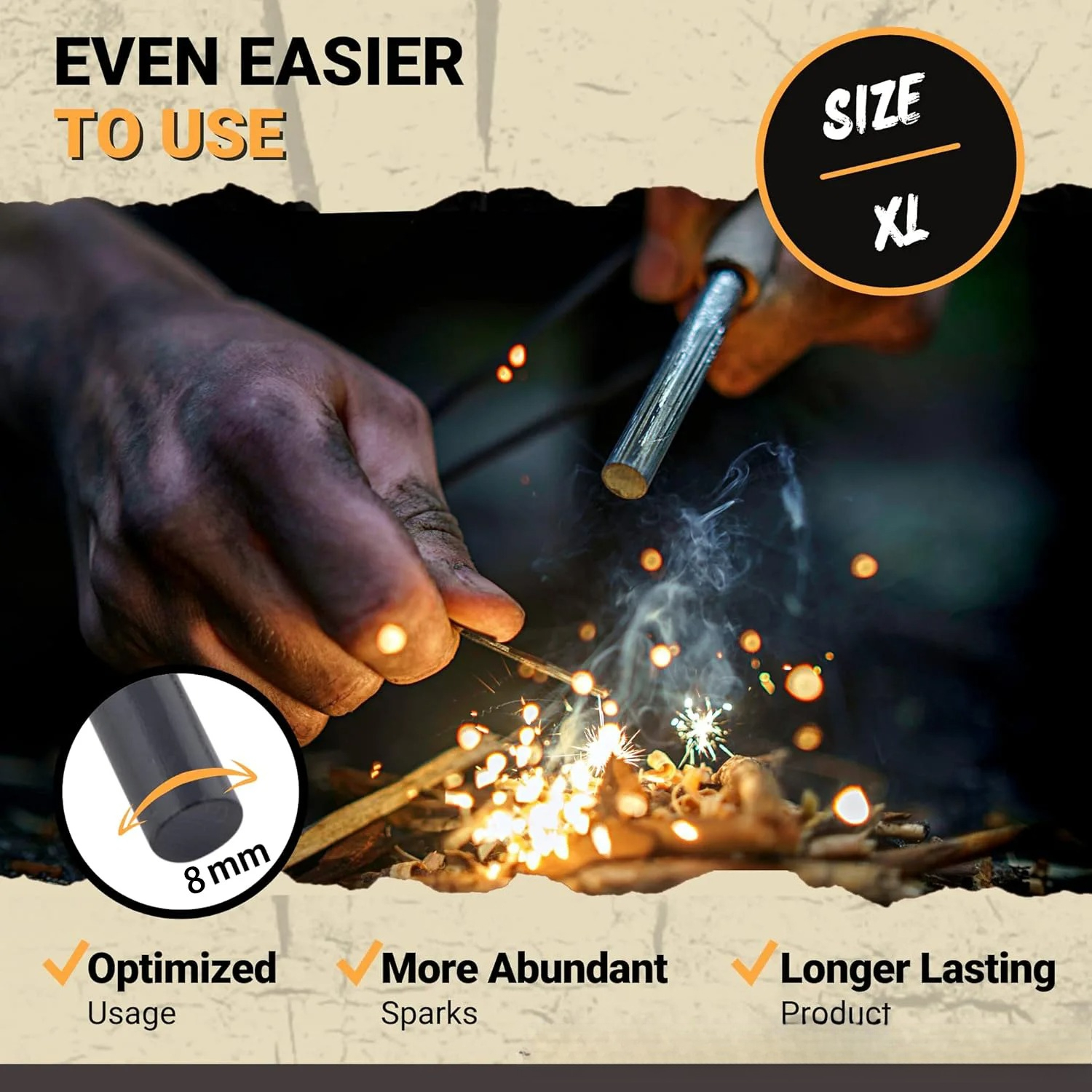Portable Outdoor Flint and Ste - Magnesium Fire Starter recensione e prezzo