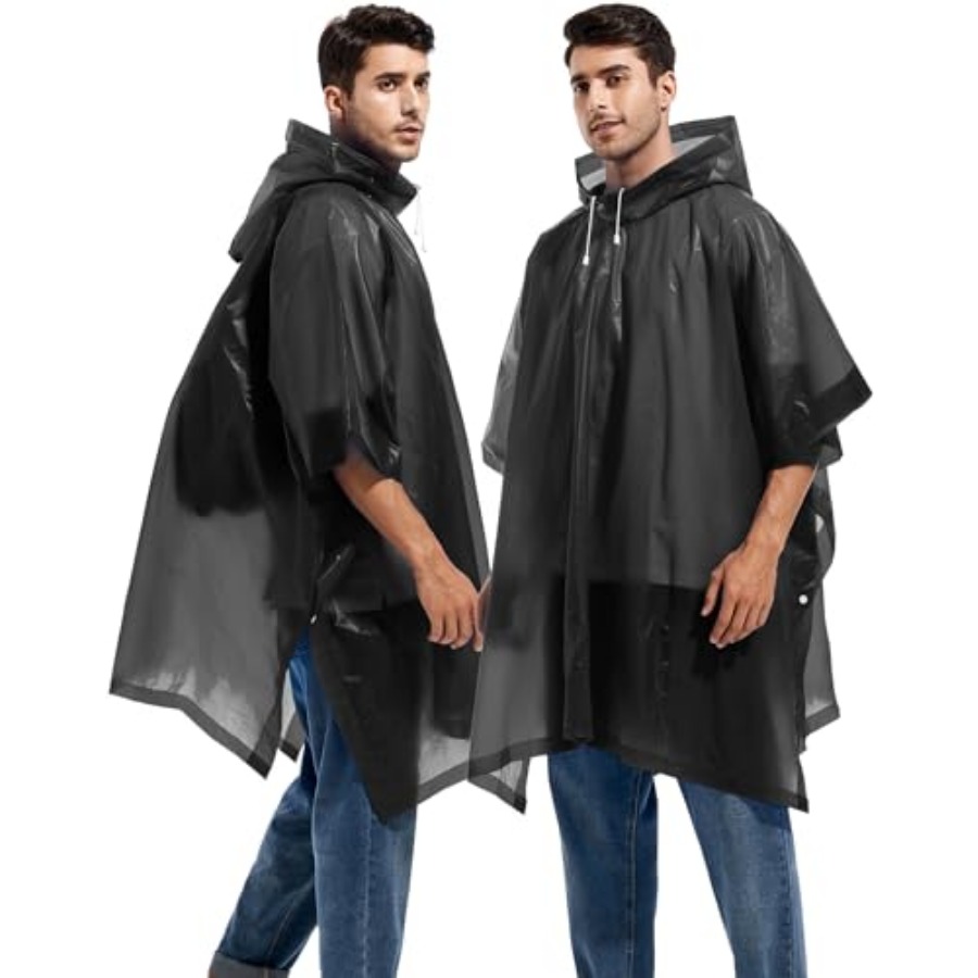 2 Pack Rain Ponchos for Adults - Emergency Poncho Rain recensione e prezzo