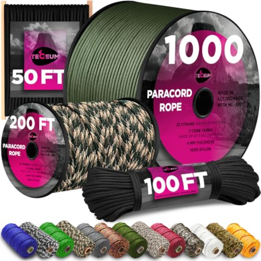 Paracord Rope 750 lb 1000ft/ 2 - Para Cord 1000Ft recensione e prezzo