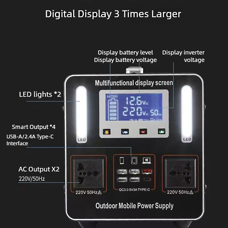 220V LiFePO4 Portable Power St - Solar Emergency Charger recensione e prezzo