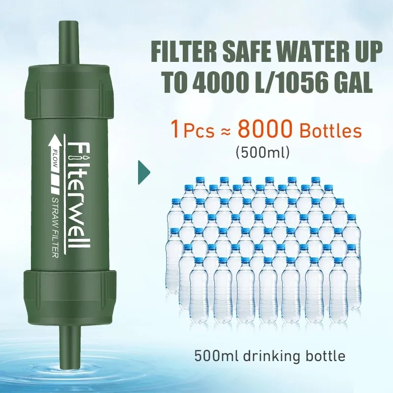 1PC Outdoor Mini Water Filter  - Water Purification Straw recensione e prezzo