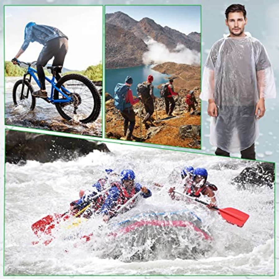 150 Pcs Disposable Rain Poncho - Emergency Poncho Rain recensione e prezzo