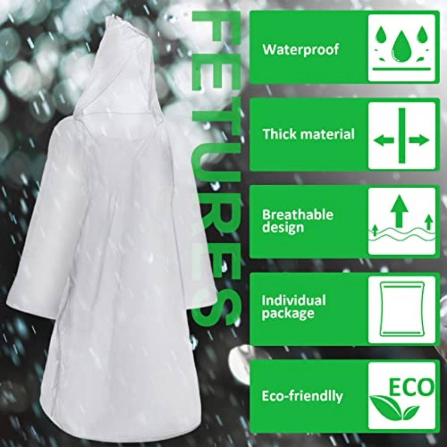 150 Pcs Disposable Rain Poncho - Emergency Poncho Rain recensione e prezzo