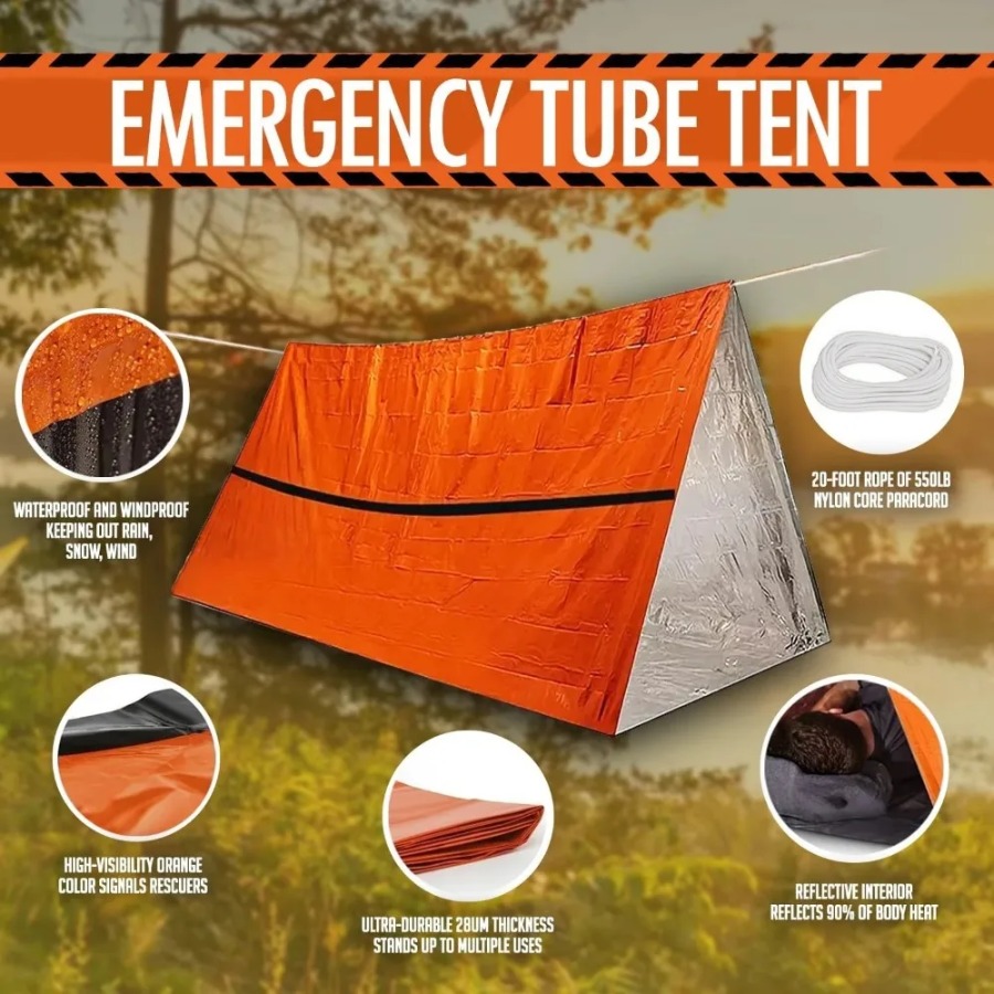 1PC Anti-rain Emergency Sleepi - Emergency Mylar Tent recensione e prezzo