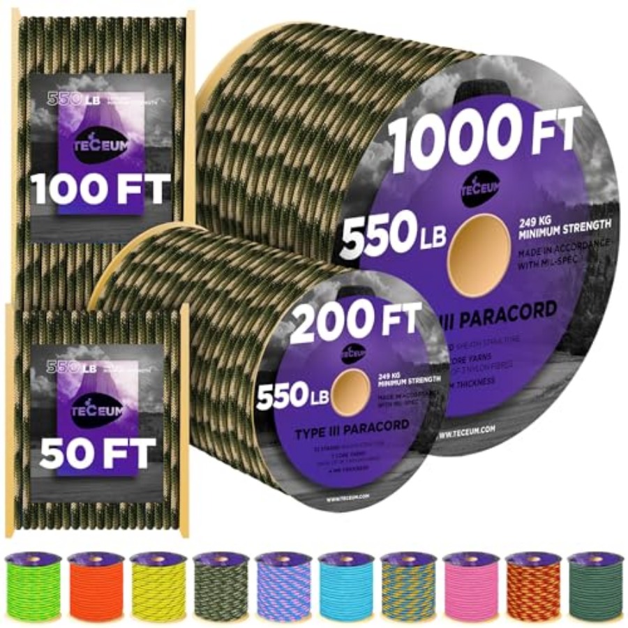 Reflective Paracord Rope 1000  - Para Cord 1000Ft recensione e prezzo
