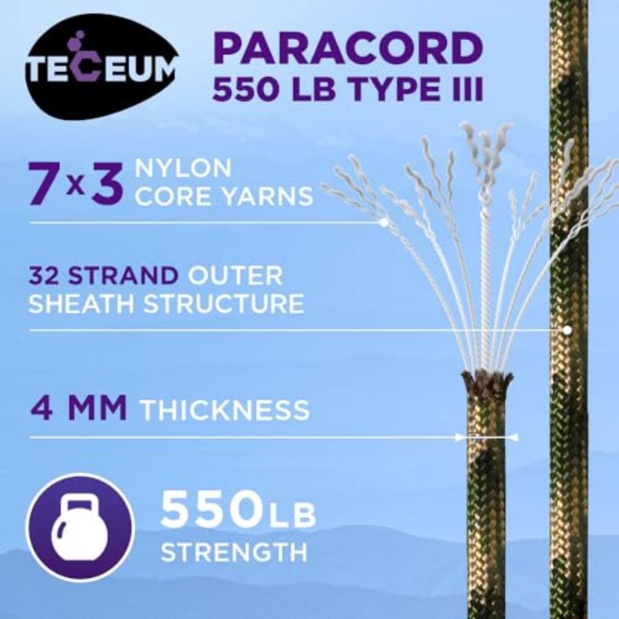 Reflective Paracord Rope 1000  - Para Cord 1000Ft recensione e prezzo