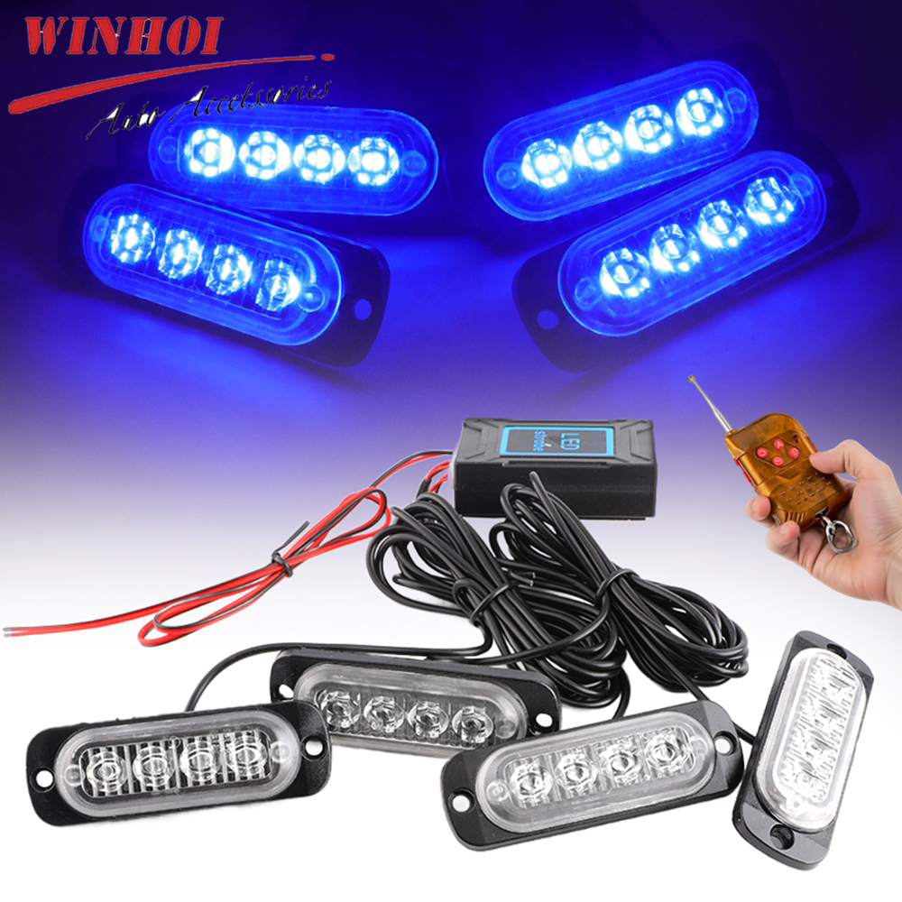 Wireless Grille Police Lights  - Sos Light Strobe recensione e prezzo