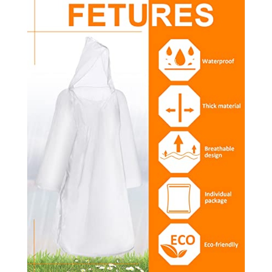 120 Pack Disposable Rain Ponch - Emergency Poncho Rain recensione e prezzo