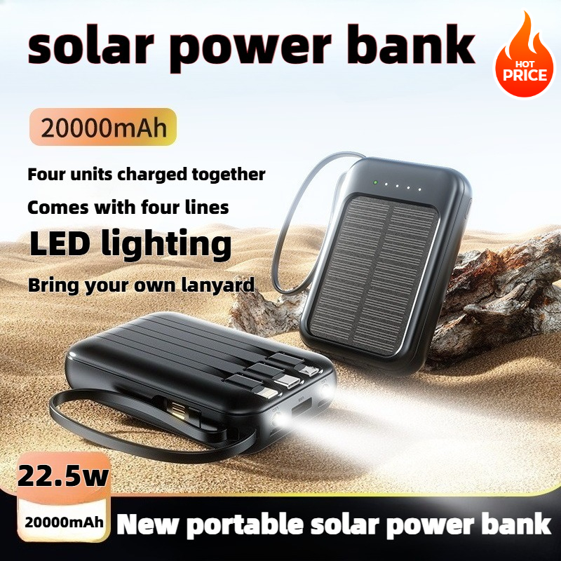 50000mAh Solar Power Bank Supe - Solar Emergency Charger recensione e prezzo
