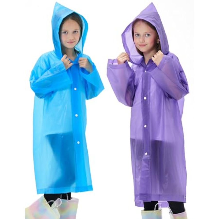 2 Pack Reusable Waterproof Rai - Emergency Poncho Rain recensione e prezzo