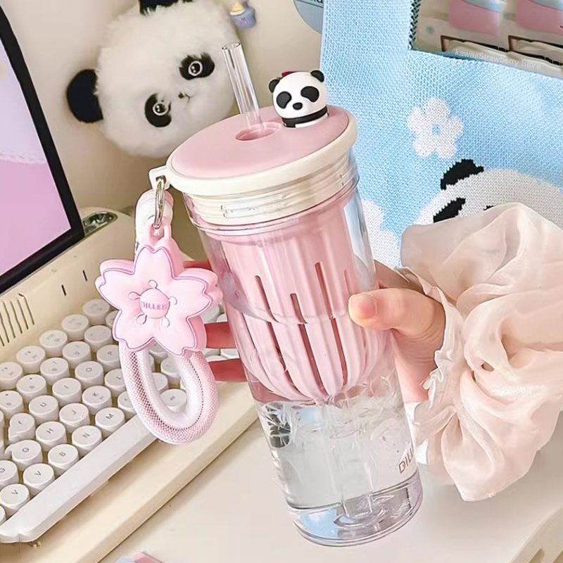 650ml Kawaii Water Bottle With - Water Purification Straw recensione e prezzo