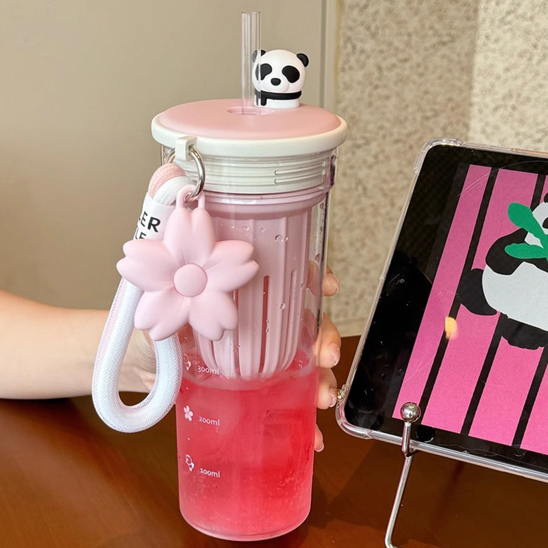 650ml Kawaii Water Bottle With - Water Purification Straw recensione e prezzo