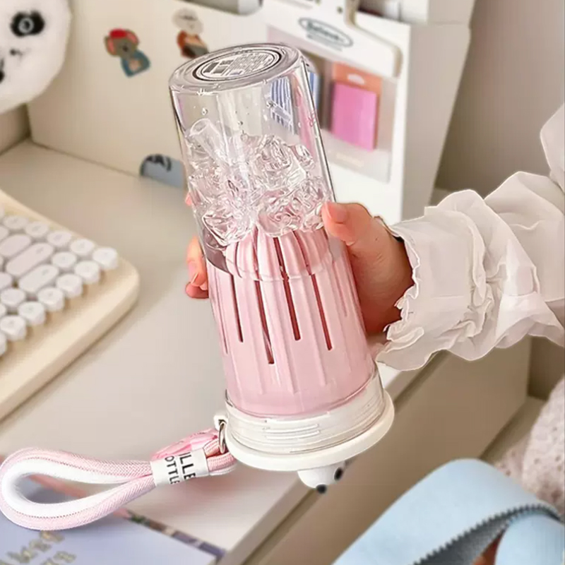 650ml Kawaii Water Bottle With - Water Purification Straw recensione e prezzo