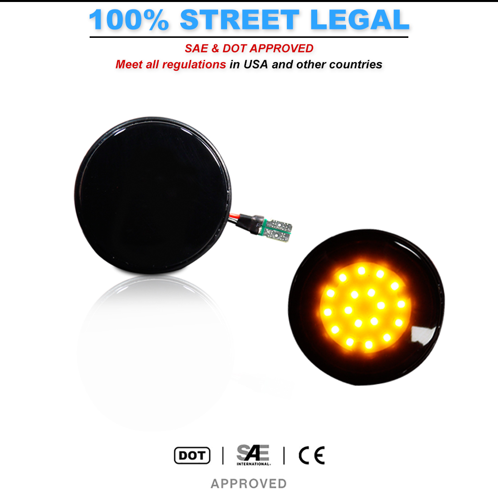 2pcs iJDM LED Front Side Marke - Signal Panel Orange recensione e prezzo