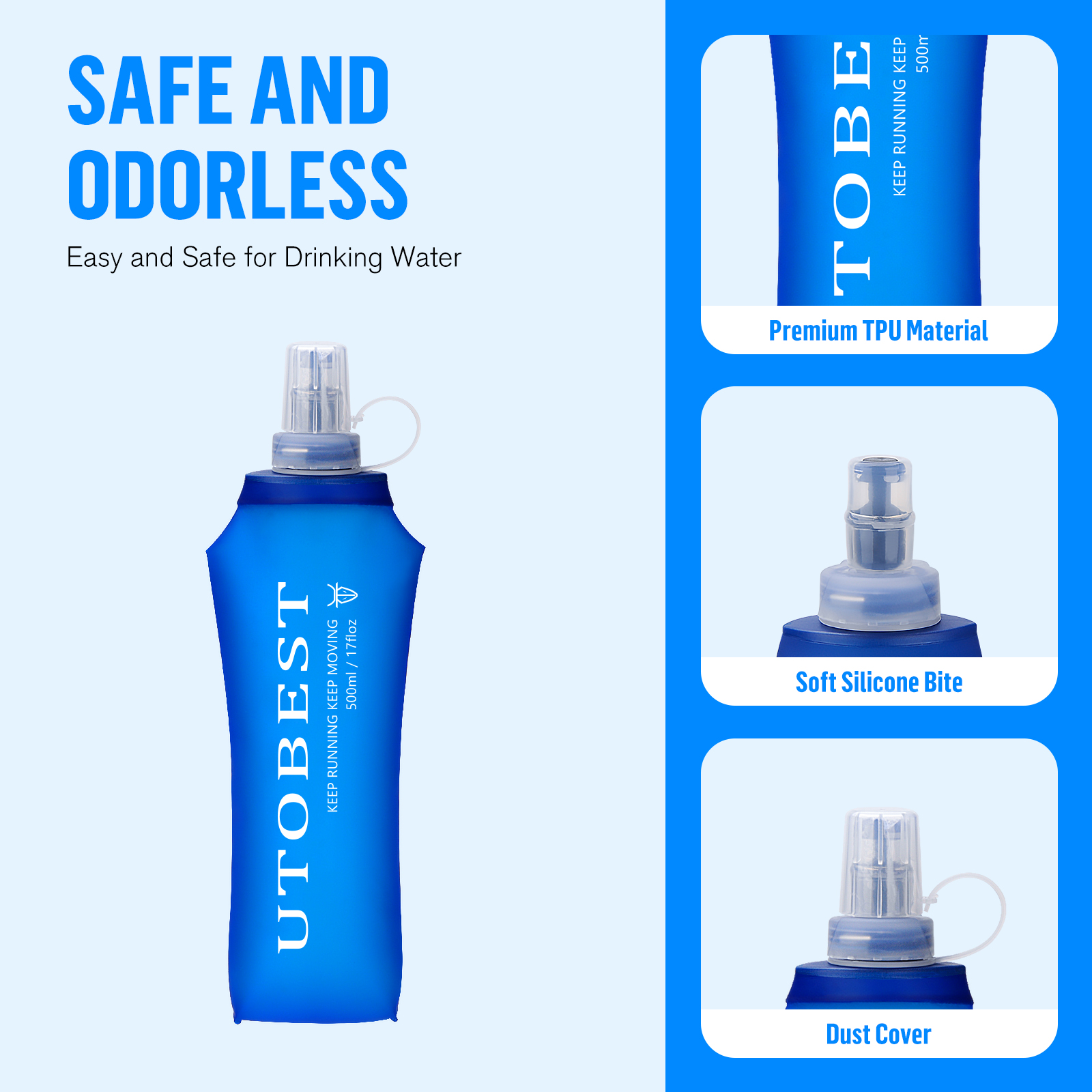 UTOBEST 250ml 350ml 500ml Soft - Water Bag Collapsible recensione e prezzo