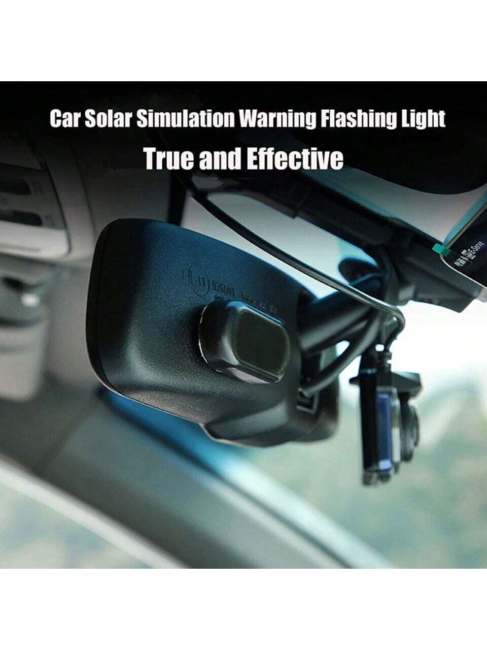 1PCS Black Shell Fake Solar Po - Sos Light Strobe recensione e prezzo