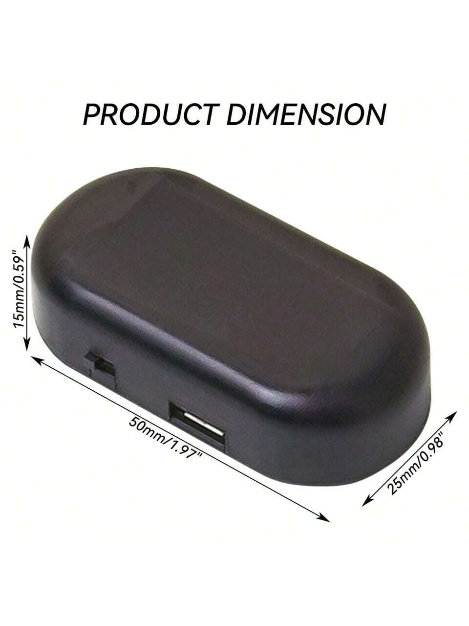 1PCS Black Shell Fake Solar Po - Sos Light Strobe recensione e prezzo