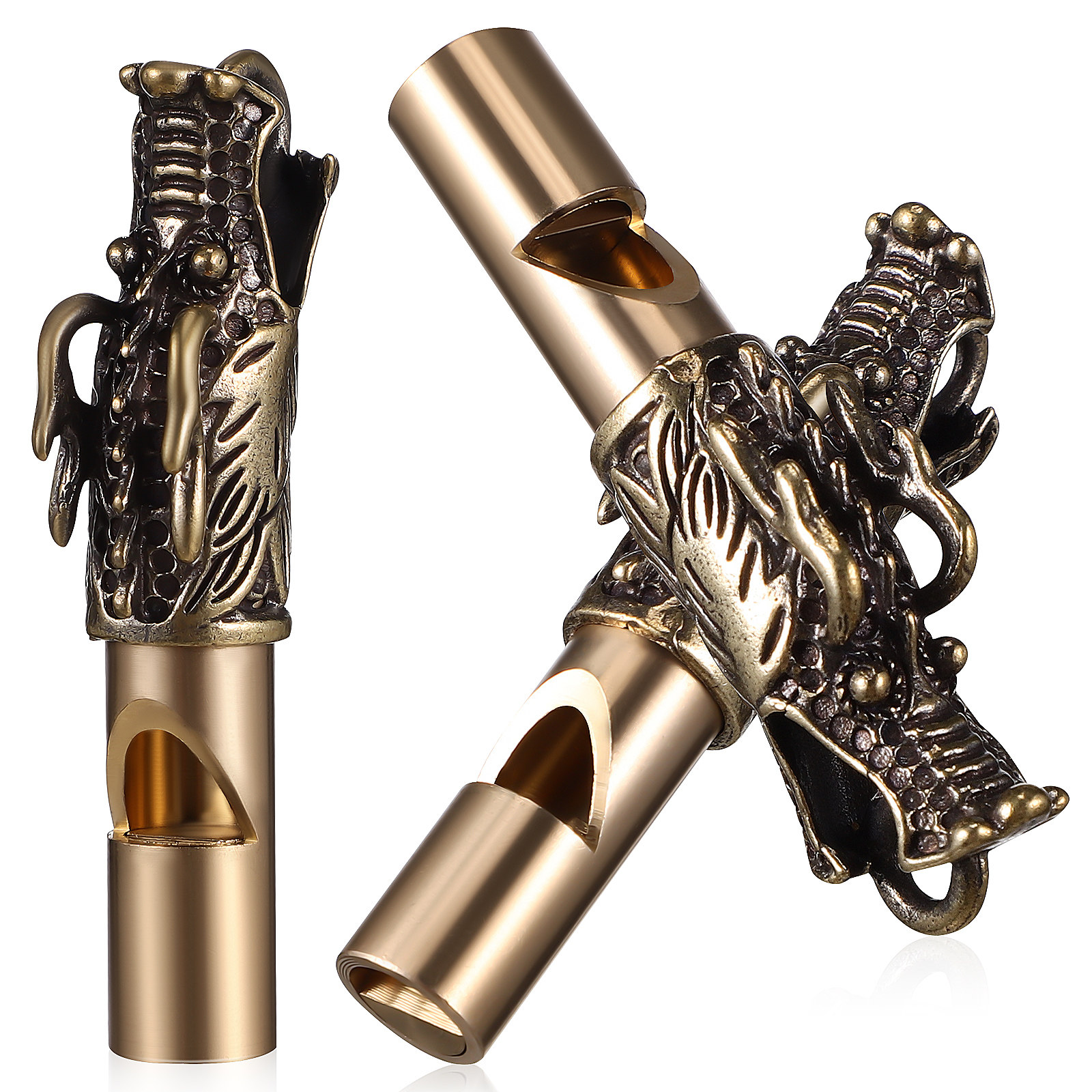 3Pcs Dragon Whistles Brass Ret - Emergency Whistle Loud recensione e prezzo