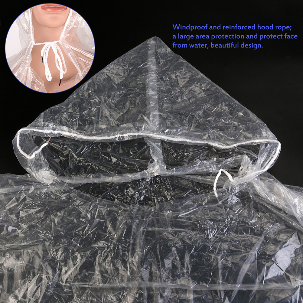 10Pcs Adult Disposable Raincoa - Emergency Poncho Rain recensione e prezzo