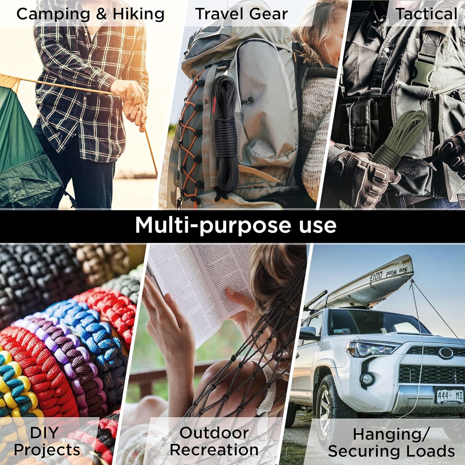 750 lb Paracord Rope - 1000Ft/ - Para Cord 1000Ft recensione e prezzo