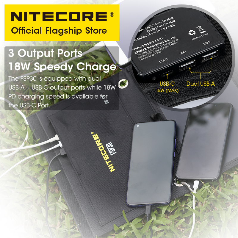 NITECORE FSP30 30W Portable So - Solar Emergency Charger recensione e prezzo