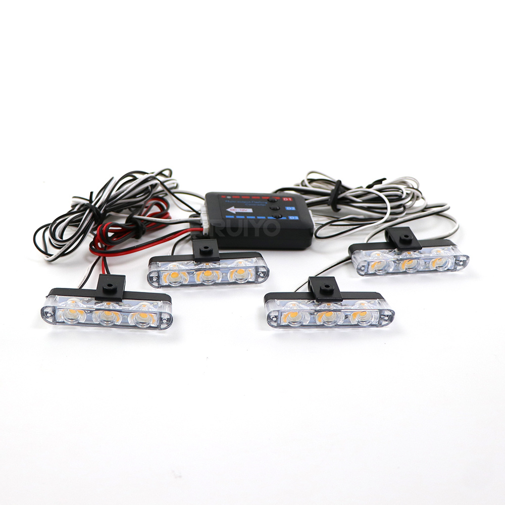 4x 3 LED Grill Car LED Strobe  - Sos Light Strobe recensione e prezzo