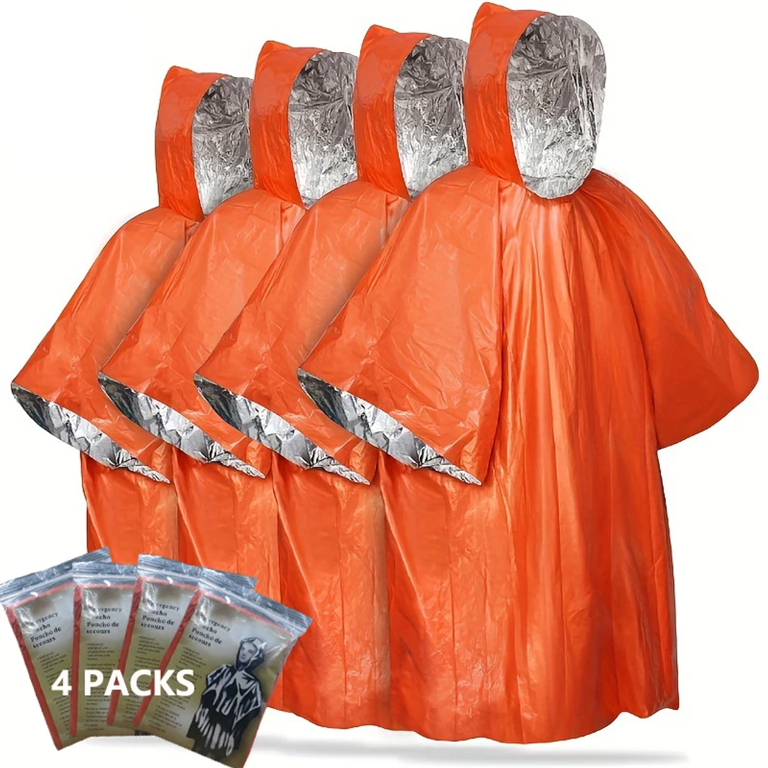 Emergency Rain Poncho with Hoo - Emergency Mylar Tent recensione e prezzo